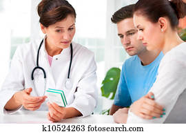 doktor, konsultiert, a, junges