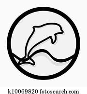 Dolphin vector icon Dolphin vector icon
