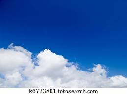 Dreamy summer sky with clouds