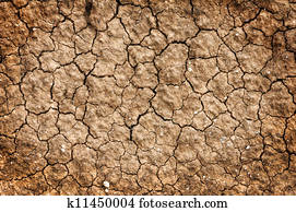 Dry red clay soil texture, natural floor background