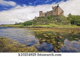 Dunvegan castle on the Isle of Skye, Scotland Dunvegan castle on the Isle of Skye, Scotland
