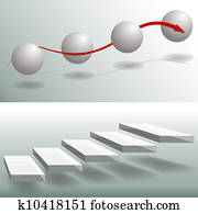 Elegant Sphere Stairs Business Charts Elegant Sphere Stairs Business Charts