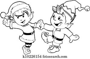 Elves Christmas Dancing Elves Christmas Dancing