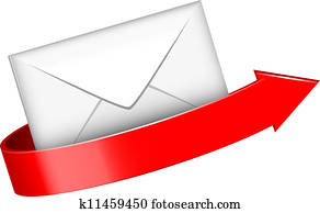 envelope and red arrow envelope and red arrow