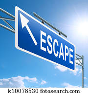 Escape concept.