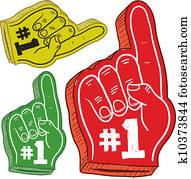 espuma, dedo, esboço