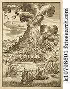 Etna old illustration Etna old illustration