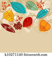 Fall background with leaves in bright colors Fall background with leaves in bright colors