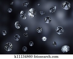 Falling diamonds background Falling diamonds background
