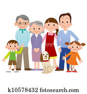 Family looking happy Family looking happy