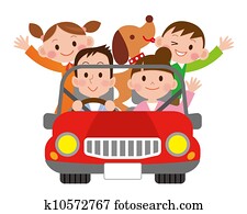 family travel in the car family travel in the car