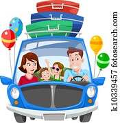 Family Vacation, illustration Family Vacation, illustration
