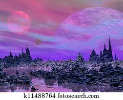 Fantasy landscape Fantasy landscape