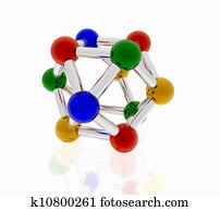 farbe, molekül, für, kreativ, design