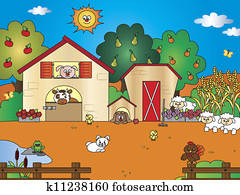 farm cartoon farm cartoon