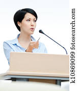 feminino executivo, em, a placa