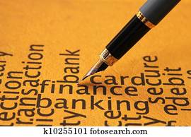 finanças, e, operação bancária