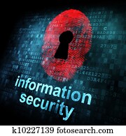 Fingerprint and information security on digital screen Fingerprint and information security on digital screen