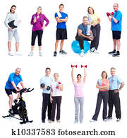 Fitness and gym. Fitness and gym.