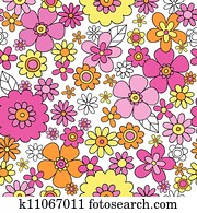 Flower Power Seamless Pattern Flower Power Seamless Pattern
