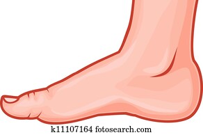 Happy Foot Character Clip Art | k8679036 | Fotosearch