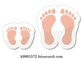 Footprint icon - baby, child and ad