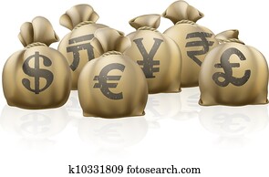 Foreign currency exchange sacks Foreign currency exchange sacks