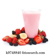 Fresh fruits and smoothies