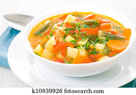 Fresh vegetable soup Fresh vegetable soup