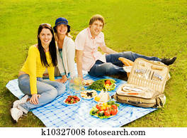 Friends at picnic Friends at picnic