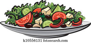 frisches gemüse, salat frisches gemüse, salat