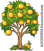 Clipart of Energy fruit tree heart shape for your design k5501070 ...