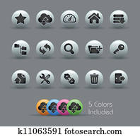 FTP & Hosting Icons // Pearly Serie FTP & Hosting Icons // Pearly Serie