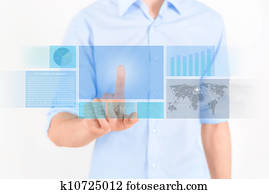 Futuristic Touchscreen Interface