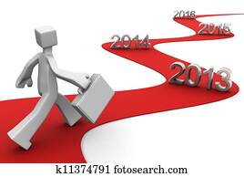 futuro luminoso, sucesso, conceito