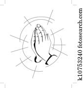 gebet, hand gebet, hand
