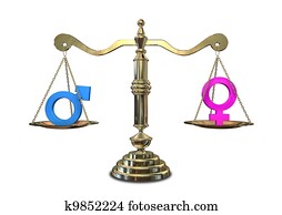 Gender Equality Balancing Scale Gender Equality Balancing Scale