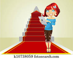 girl beginning the road to succes