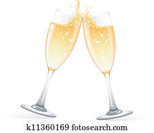 Glasses of champagne Glasses of champagne