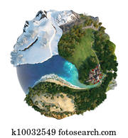 Globe landscapes diversity Globe landscapes diversity