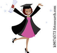 Graduate African American Woman Graduate African American Woman