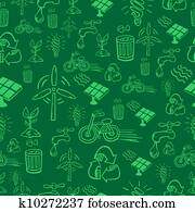 Green alternative energy pattern