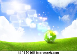 Green energy concept Green energy concept