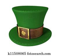Green Leprechaun Shamrock Hat Green Leprechaun Shamrock Hat