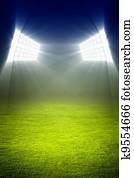 Green soccer field Green soccer field