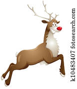 grinning reindeer grinning reindeer