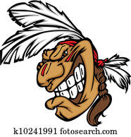 grinsend, indische, mutiges, maskottchen, kopf, vektor, karikatur grinsend, indische, mutiges, maskottchen, kopf, vektor, karikatur