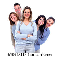 Group of happy people.