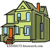 Altes Haus Stock Illustrationen | 1000+ Altes Haus art | Fotosearch