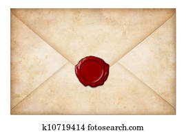 grunge mail envelope or letter with wax seal isolated on white grunge mail envelope or letter with wax seal isolated on white